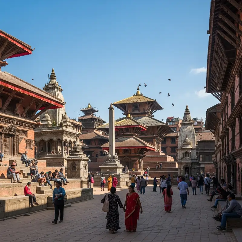 Kathmandu Durbar Square historic temples