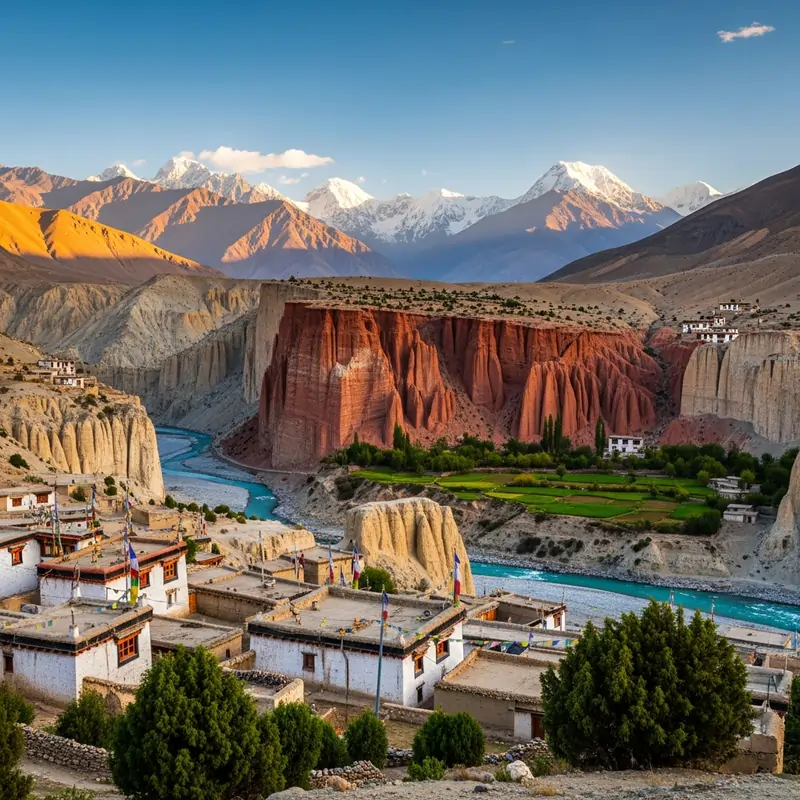 Ancient monastery in the mystical Mustang region